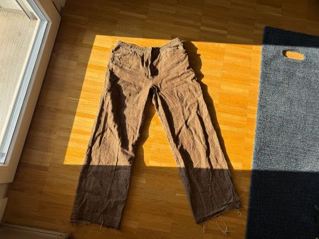 Max Mara Weekend Brown Linen Trousers - Size M