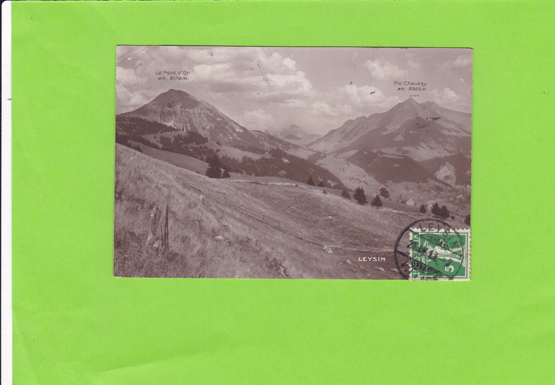Cartoline postali: Leysin--1913 – Usato da St. Peterzell venduto da neckertal