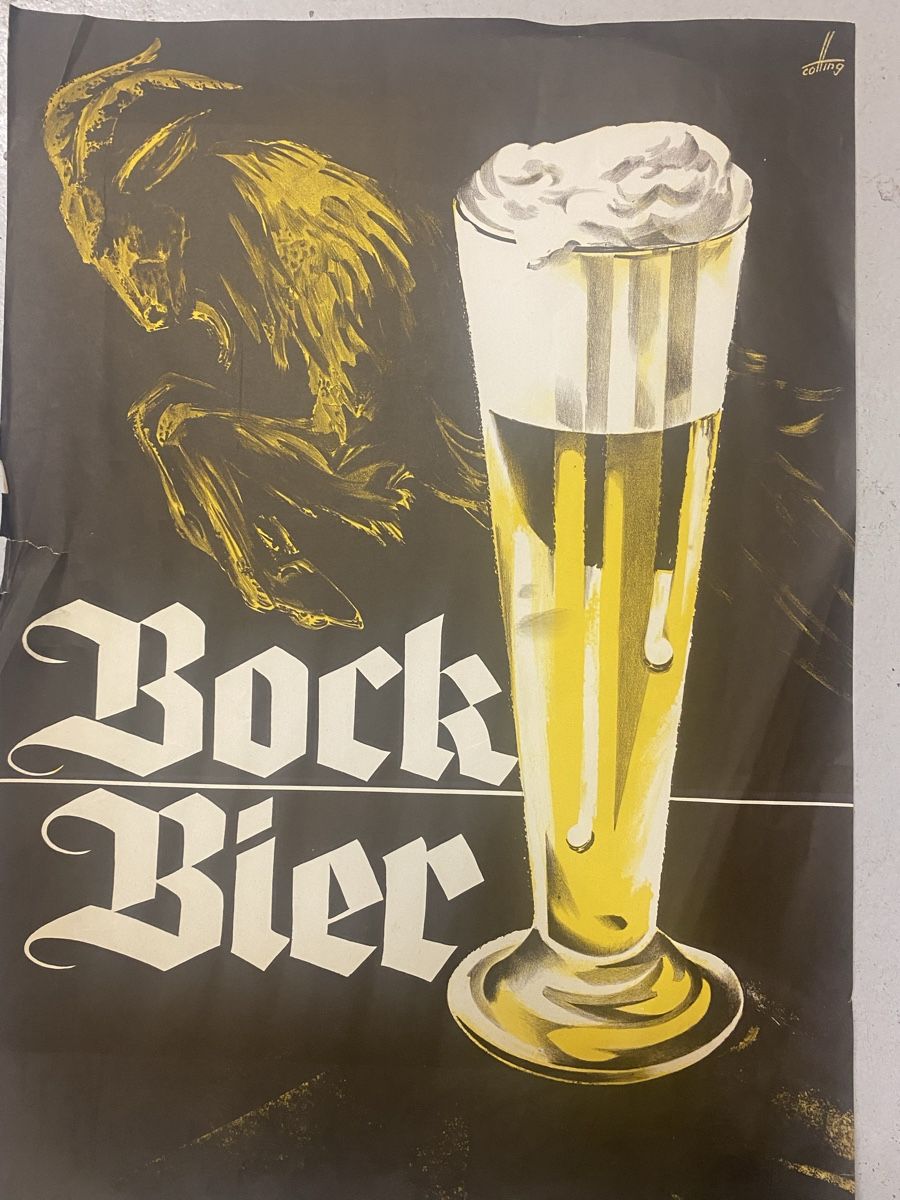 Foto & Immagini: Altes Plakat Bockbier  – Usato da Mosnang venduto da Goldwasser 1