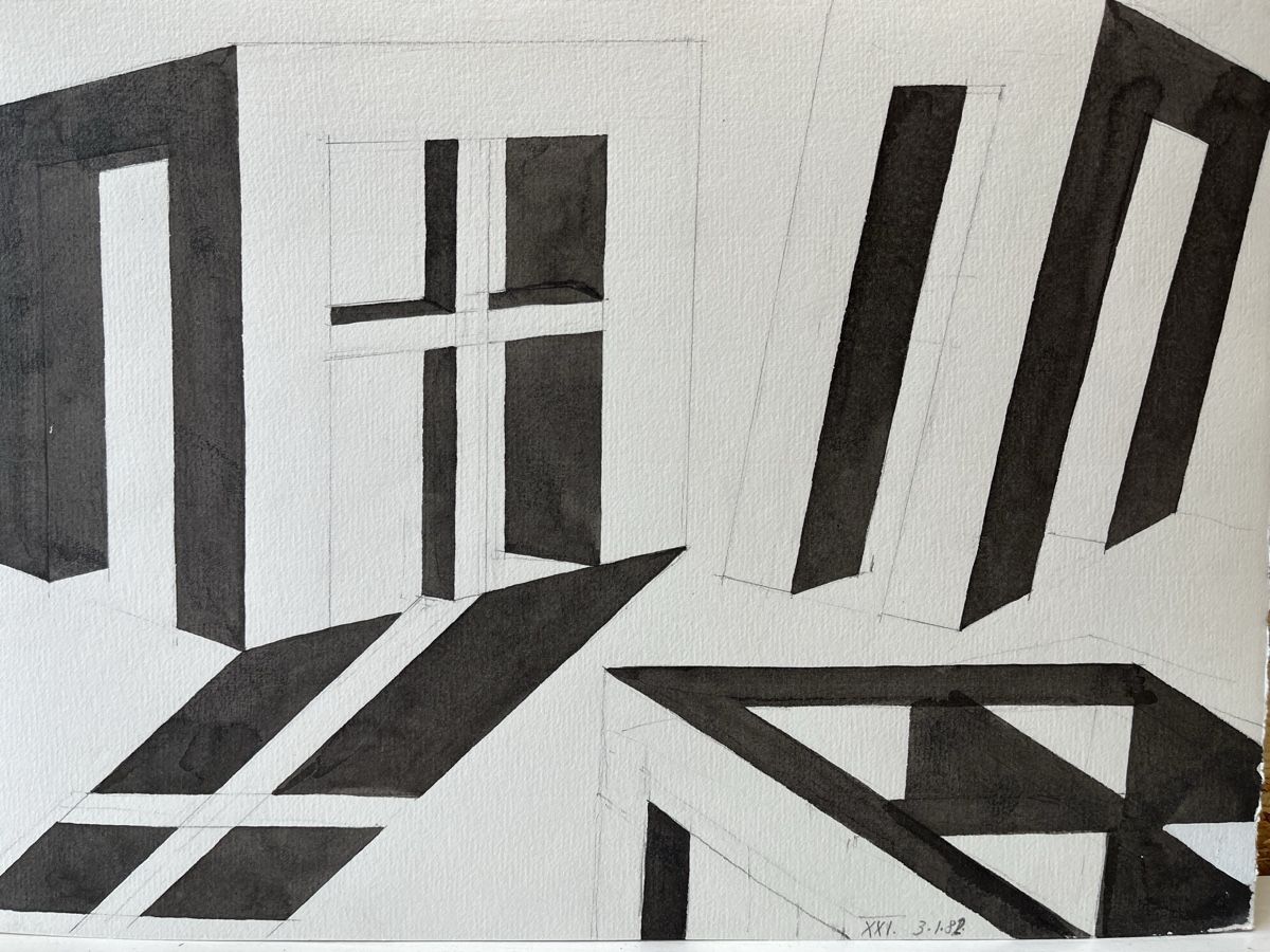 Dipinti: Aquarell von Hans - Peter von Ah 1982 – Usato da Gelterfingen venduto da liq-nator 1