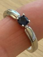 Luxus Elegante Gr.19/9 Ring Farbe: Silber/blau