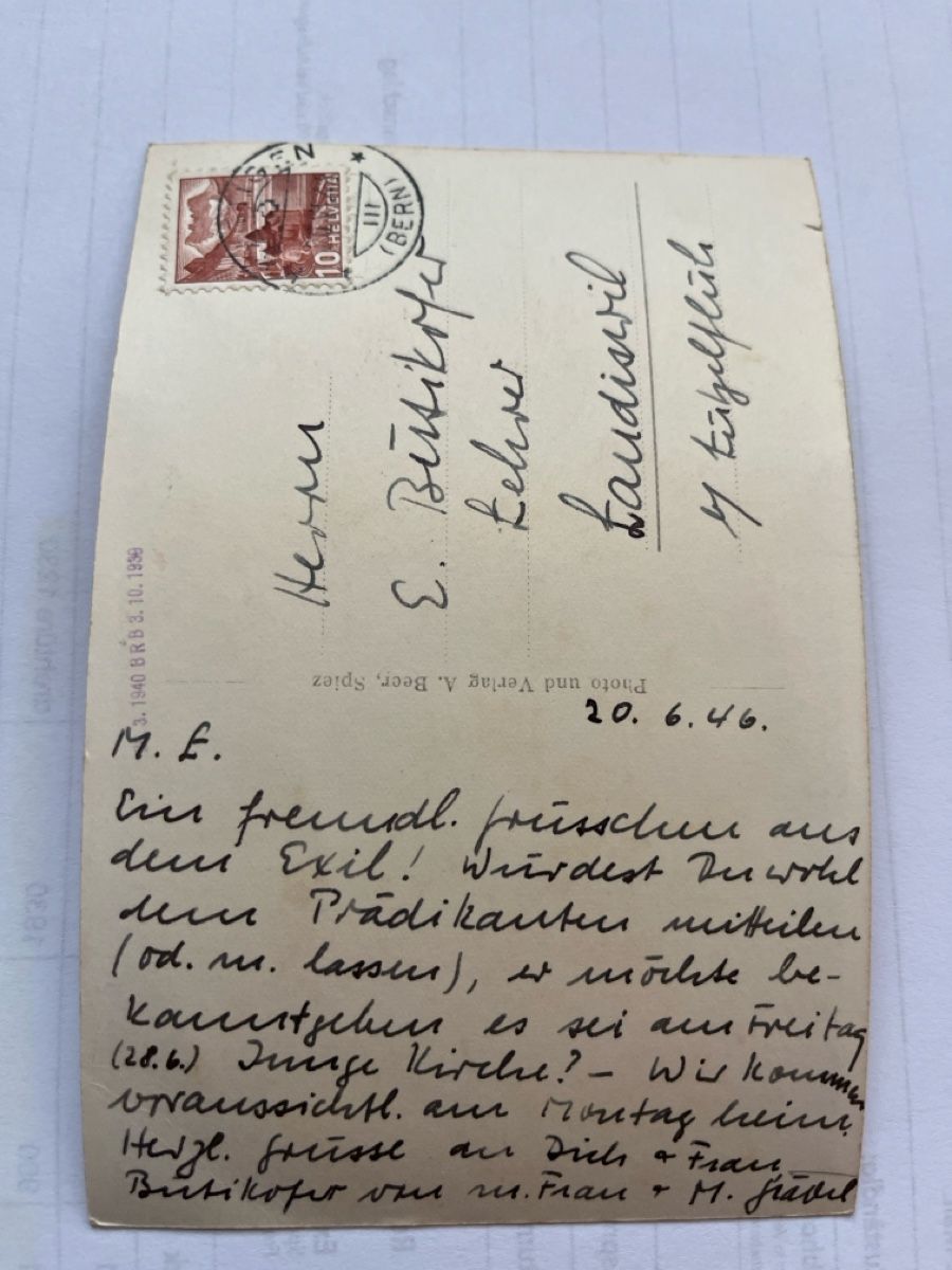 Cartoline postali: Alte Ansichtskarte Krattigen Thunersee, unbeschrieben – Usato da scharnachtal venduto da Riso500 1