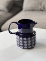 Blau polka dot Melitta Kopenhagen Krug 