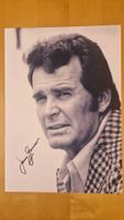 James Garner, Original Autogramm auf Grossfoto in s/w