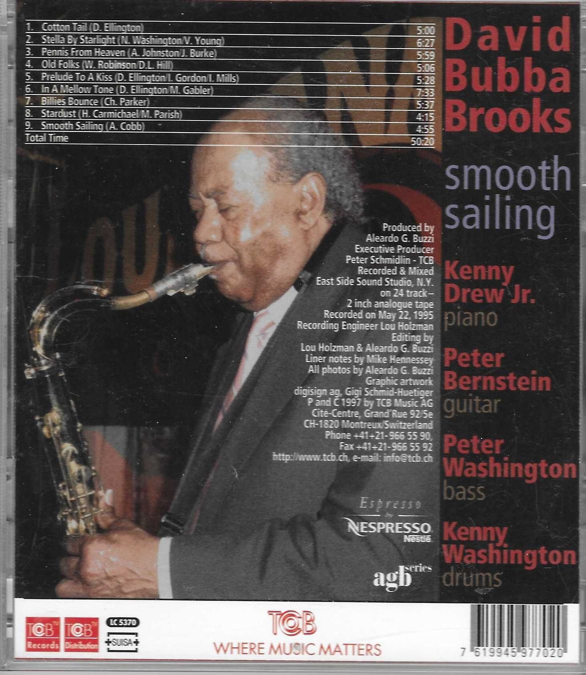 CD: DAVID BUBBA BROOKS  -  SMOOTH SAILING – Usato da Bex venduto da Giorgiob 1
