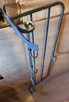 Wandregal aus Schmiedeeisen mit Haken, gute Zustand 