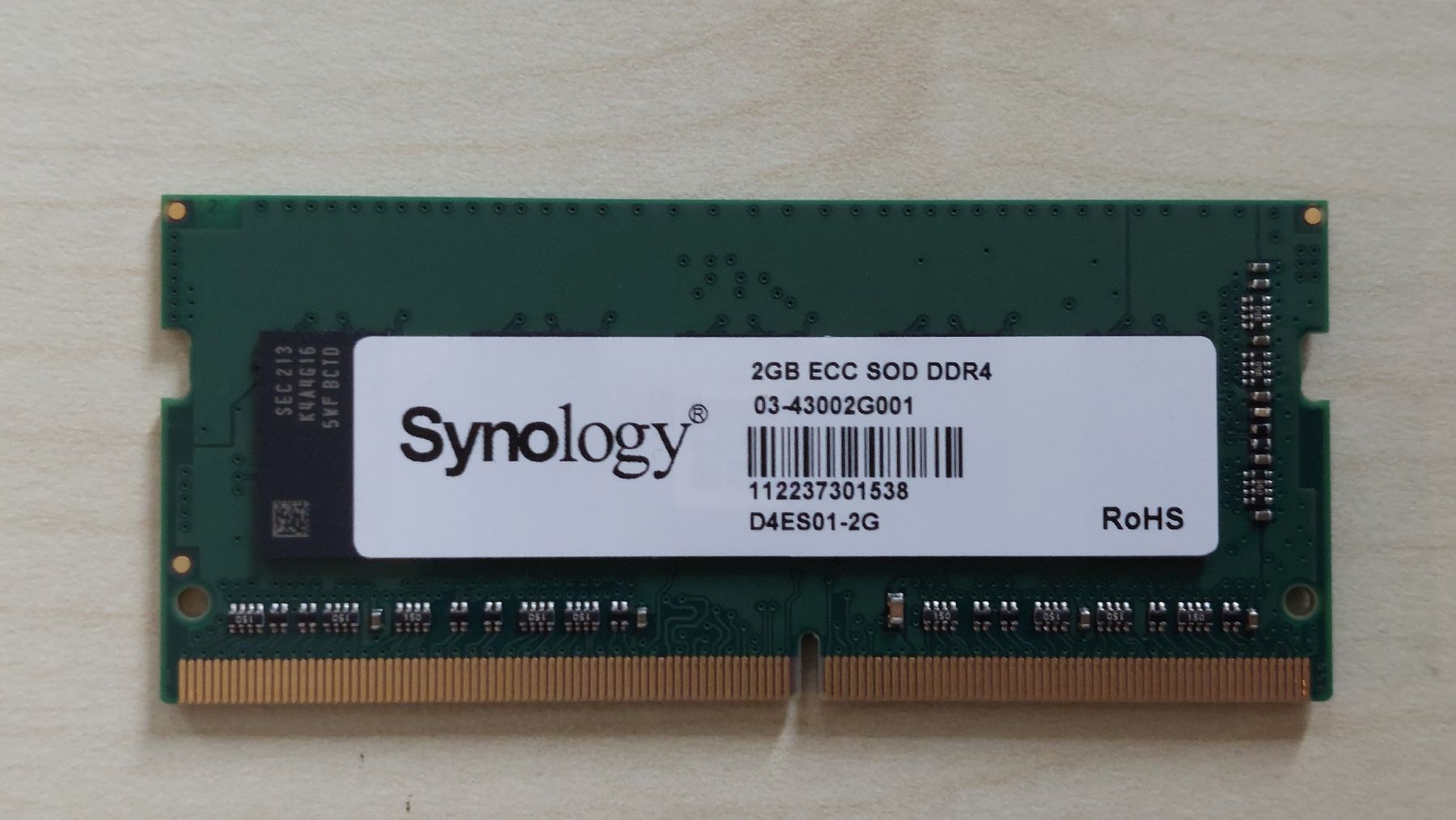Memoria / RAM: Synology 2GB ECC SODIMM DDR4 RAM – Usato da Menziken venduto da Fasand