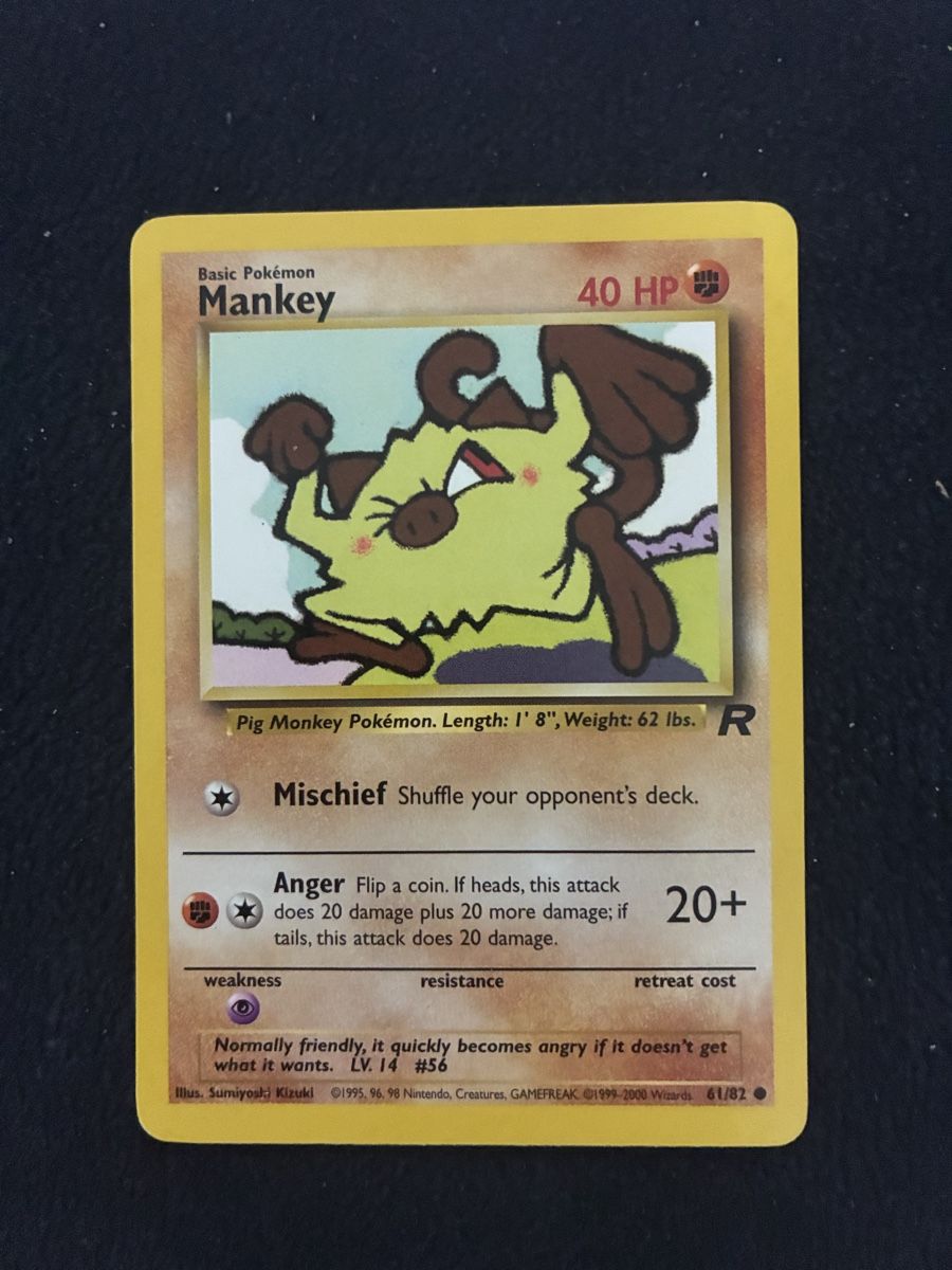 Pokémon Carte collezionabili: POKEMON CARDS TEAM ROCKET MANKEY # 61 – Nuovo (secondo la descrizione) da Taverne venduto da YOHISTORE