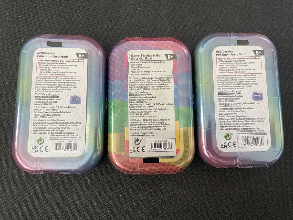 Pokémon Sammelbilder & Trading cards: Pokemon Prismatic Evolutions/ Ascended Heroes Mini Tins – Neu und originalverpackt aus Wallisellen von ale_v9vd 1