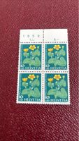 Briefmarken Schweiz Pro Juventute 1959 Viererblock