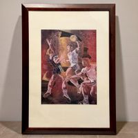 Hans ERNI – Handball 1983 Impression d'art offset sur papier