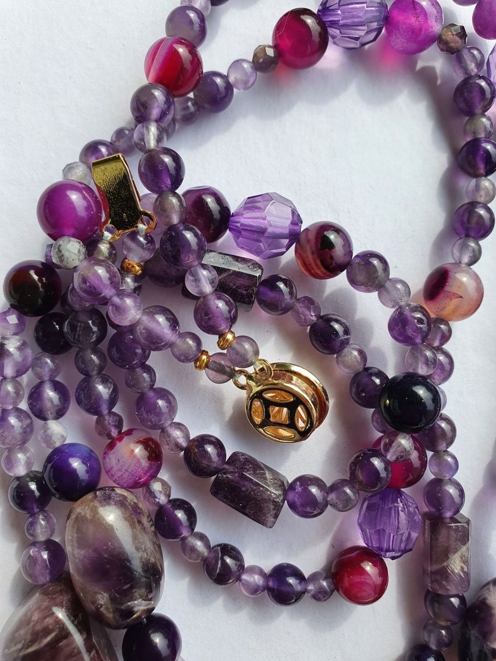 Catenine: Einzigartig Kette. Amethyst mit Agate – Nuovo (secondo la descrizione) da Benglen venduto da Meercat3 6