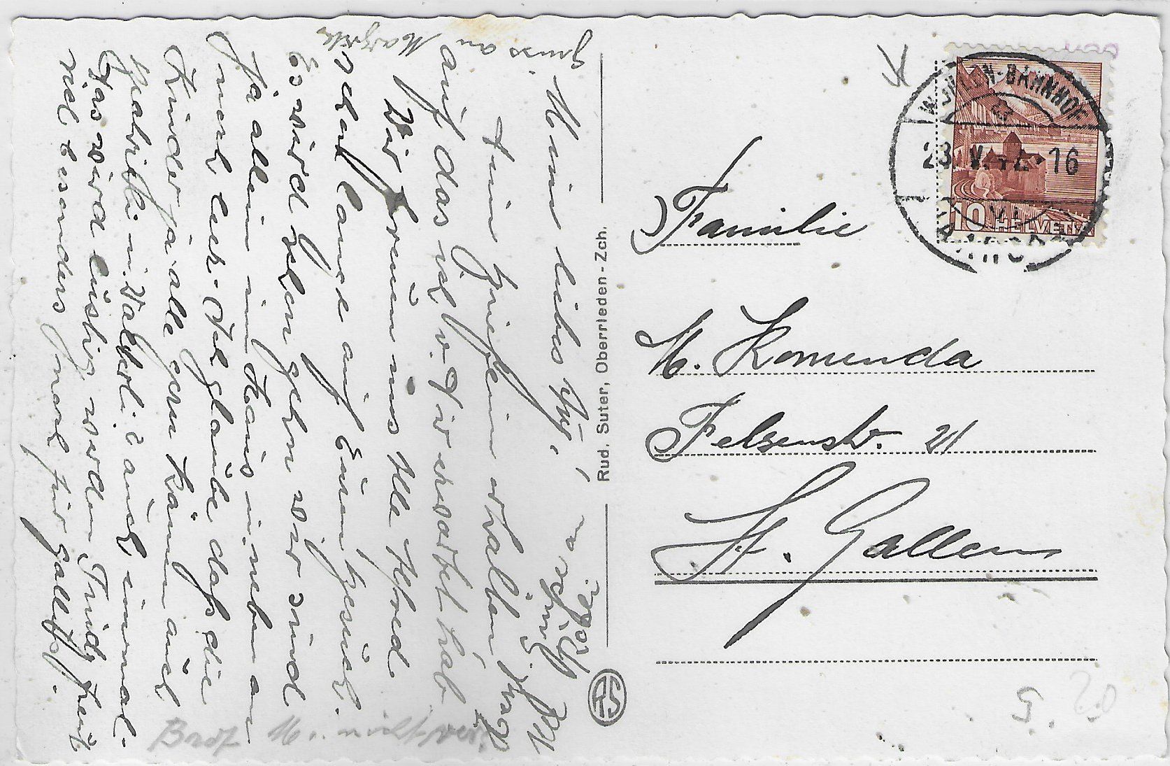 Cartoline postali: Wohlen AG - Generalansicht – Usato da Ettingen venduto da Kartenplanet 1