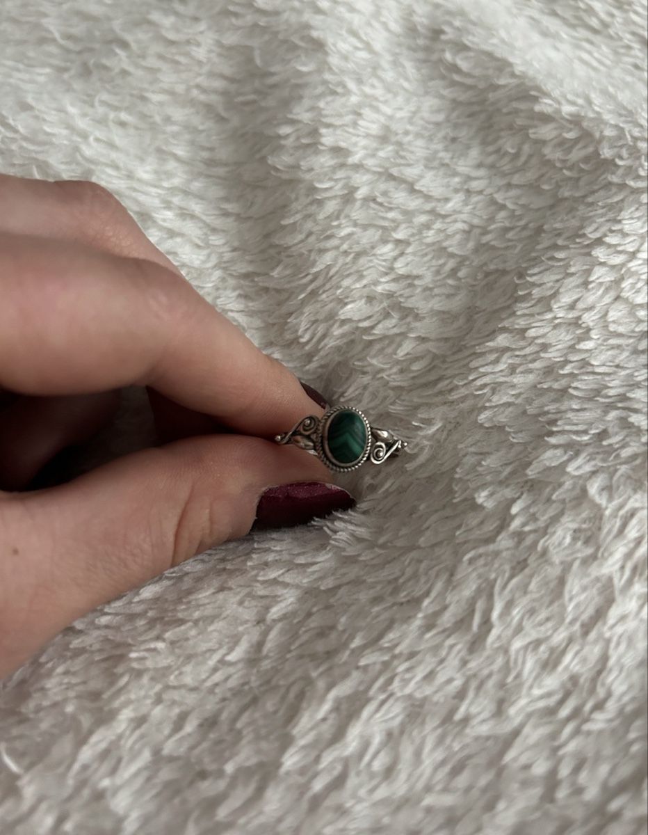 Bagues: Malachit Edelstein Ring – D'occasion à Niederönz par e_9x