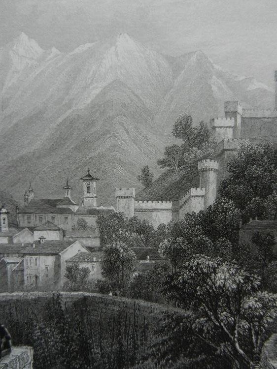 Incisioni: Bellinzona Castelli Ticino – Usato da Risch venduto da Rischli15 5