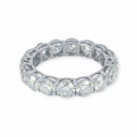 Alliance-Ring 14k Weissgold Diamanten 5,55ct