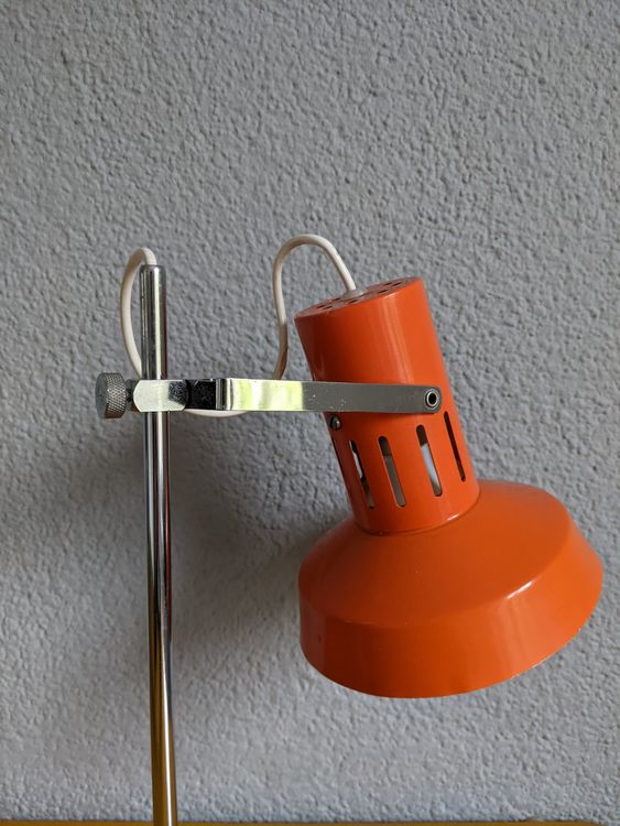 Orange Vintage Tischlampe aus den 60er / 70er