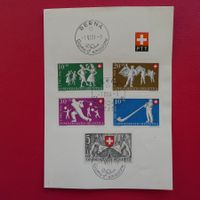 1951, B51-B55 Pro Patria: FDC italienisch PTT-Bögli, K:550.-