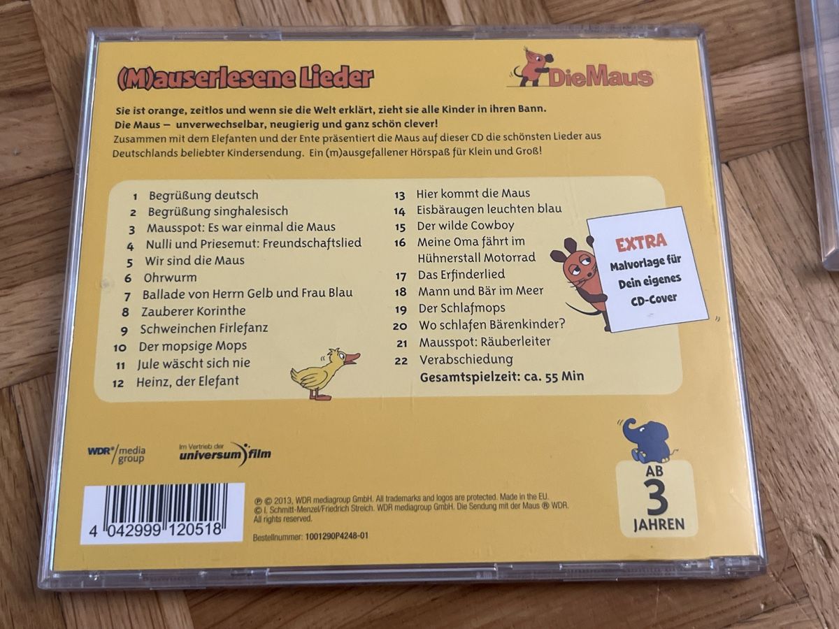 CD: CD Set Kinderlieder Bauernhof Baustelle Tierkinder Maus – Usato da Zuchwil venduto da Commander0 2