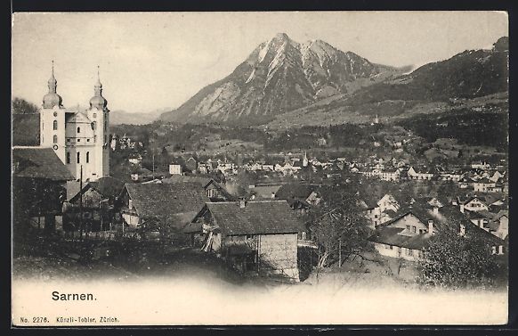 Ansichtskarten: AK Sarnen, Blick auf den Ort – Gebraucht aus Berlin von bartko-reher