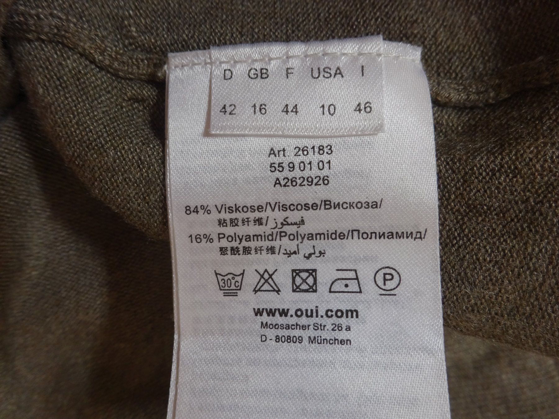 Maglioni & Felpe: Oui - Rollkragenpullover - graubraun - Grösse 42 – Usato da Zofingen venduto da Justizia_01 4
