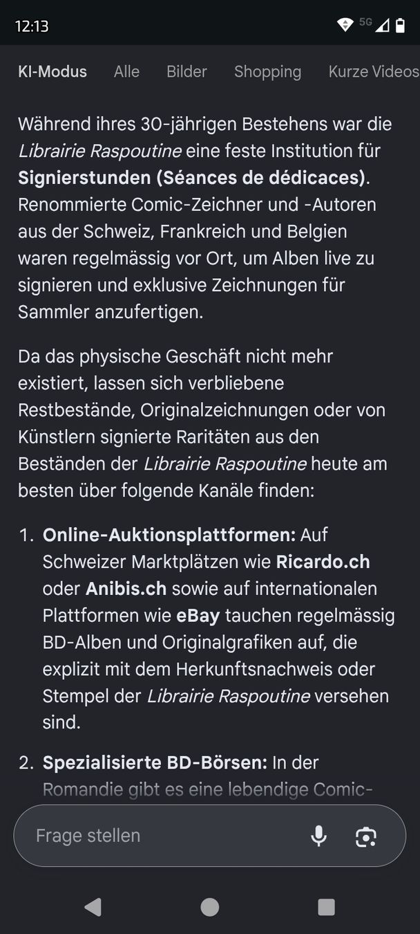 Foto & Immagini: signiertes und limitiertes Bild von Comiczeichner Raspoutine – Nuovo (secondo la descrizione) da Nussbaumen AG venduto da off_6rdl 1