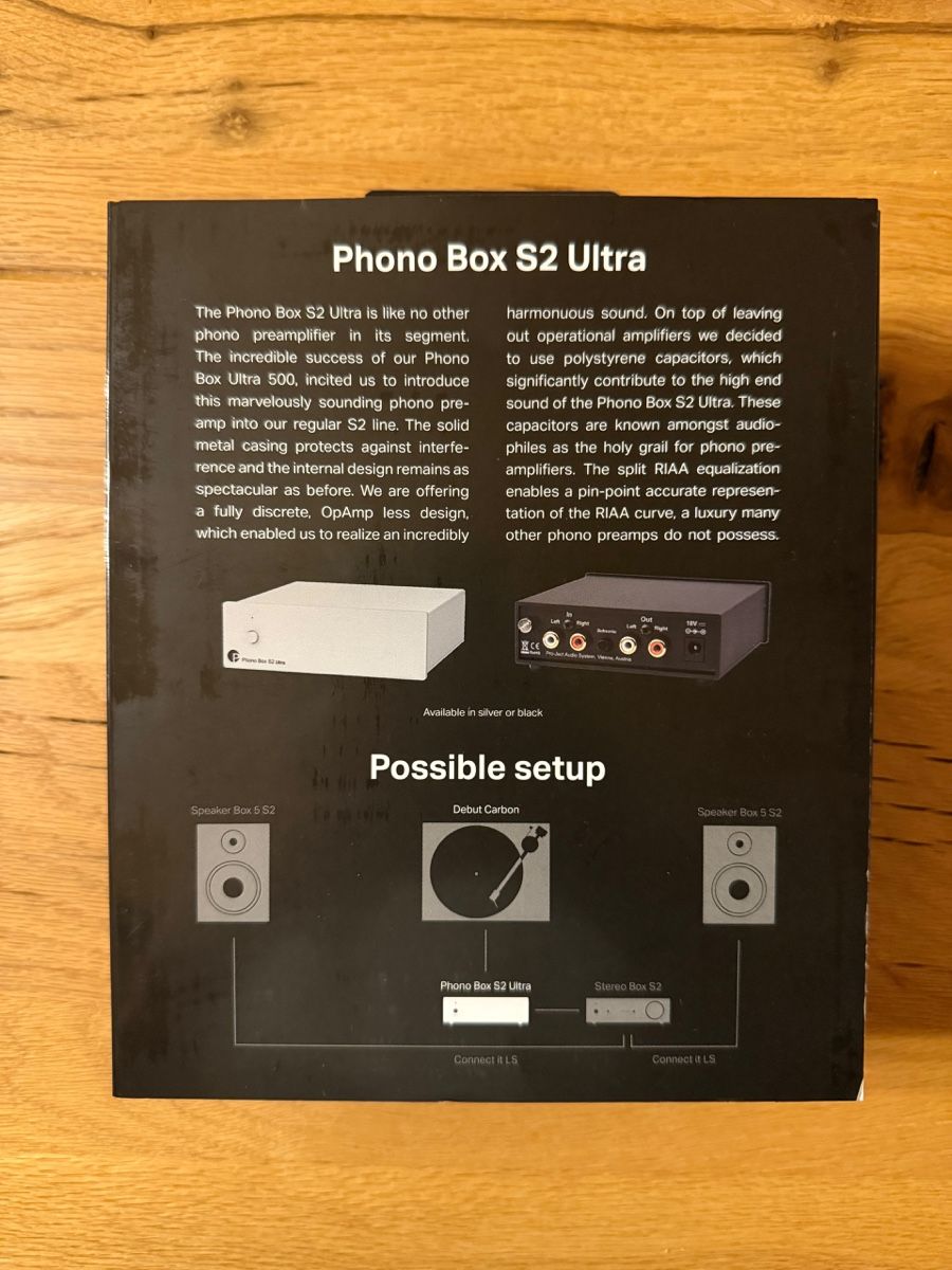 Pro-ject Amplificatori: Pro-Ject Phono Box S2 Ultra Black  – Nuovo e nell'imballaggio originale da Winterthur venduto da GK_001 1