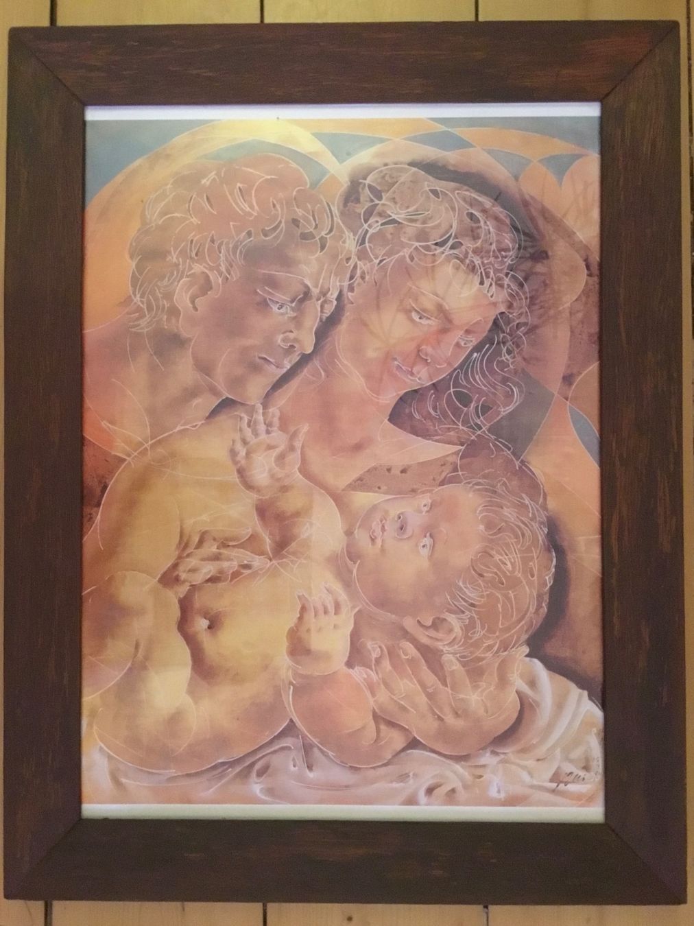 Poster & Bilder: Hans Erni, Familie gerahmt – Gebraucht aus Schlieren von Jeajet 4