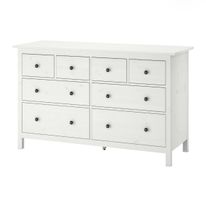 Hemnes Kommode mit Glasplatte