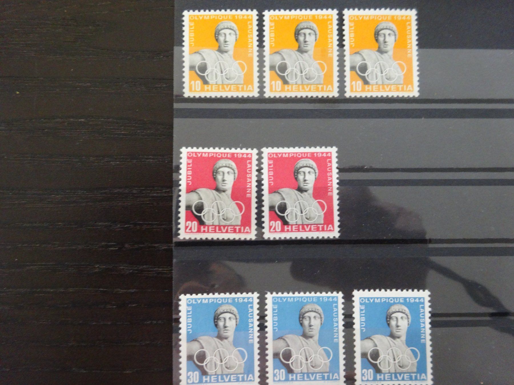 Tutti i francobolli: CH Olympia Briefmarken 1944 ungestempelt – Usato da Zürich venduto da reto33
