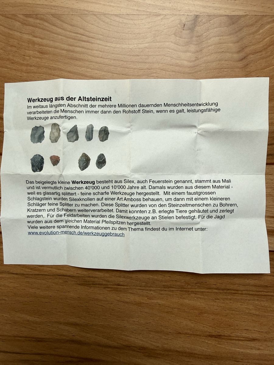 Alle Werkzeuge: Werkzeug aus der Steinzeit – Neu (gemäss Beschreibung) aus Grenchen von Bastet007 6
