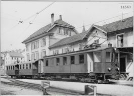 Bahnhof gare Stazione Tramelan 1.4.1951