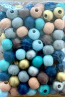 Bunte Holzperlen / Bastelperlen 8mm 100Stk.
