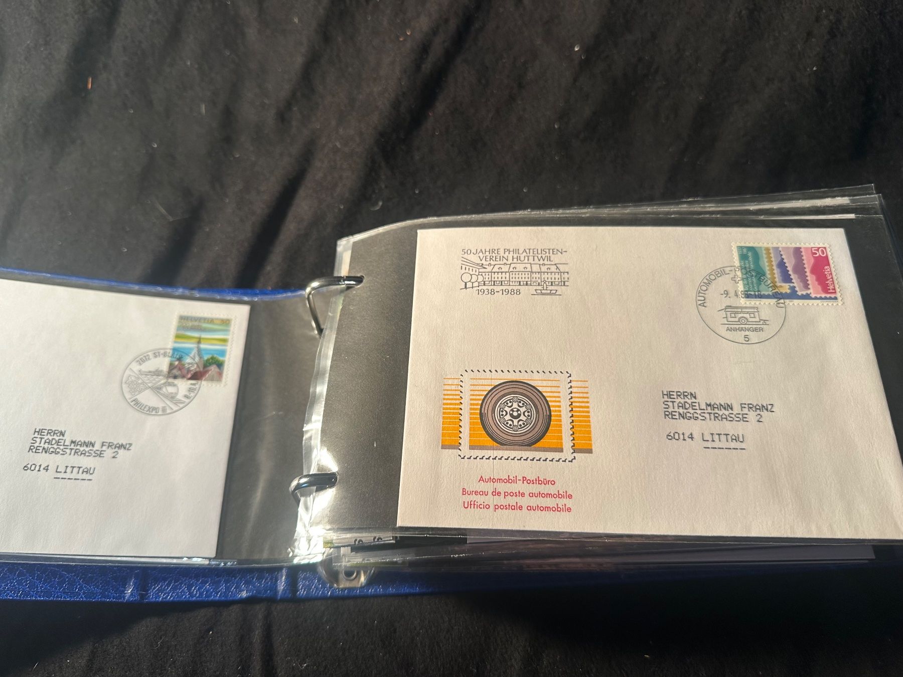 Alle Briefmarken: Interessantes Album Sonderbriefe FDC – Gebraucht aus Stettfurt von 2442 3