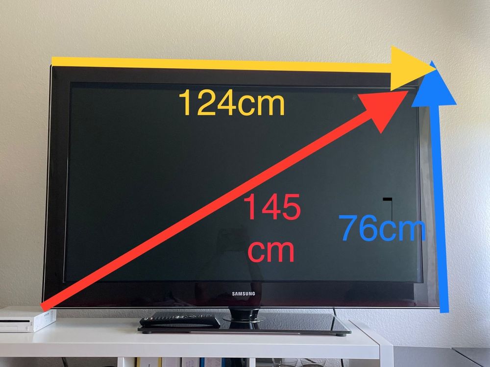 Grand TV Samsung 124 x 76cm | Kaufen auf Ricardo