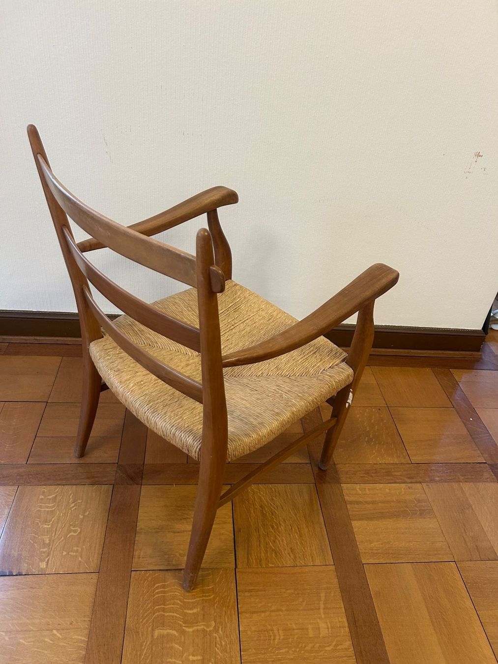 Poltrone: Tessiner Armlehnsessel Holz Strohgeflecht – Usato da Zürich venduto da Levelart 3
