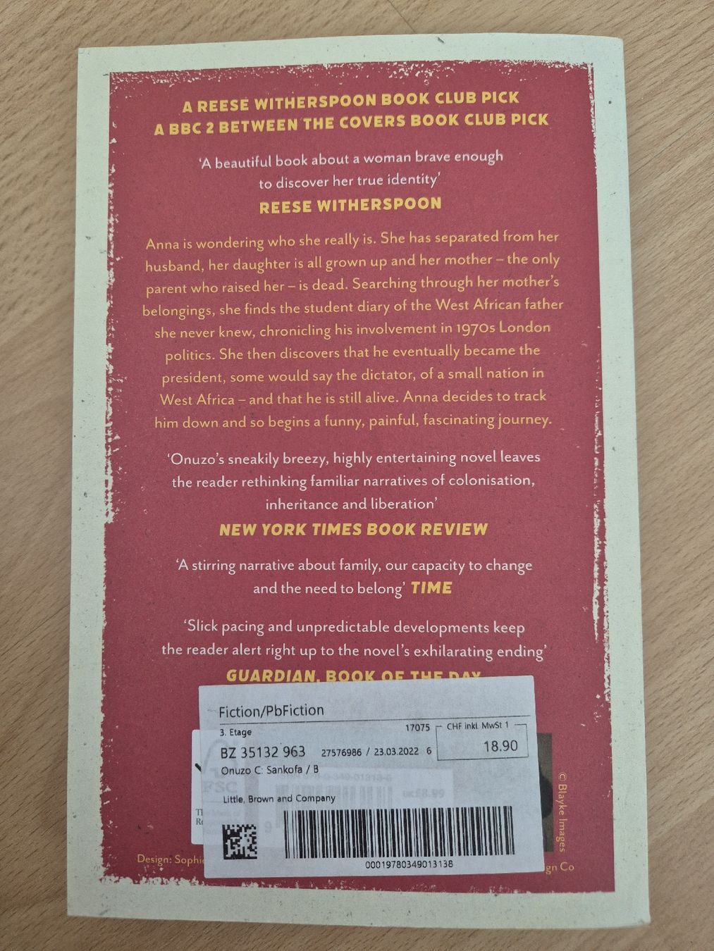 Libri: Sankofa - Chibundu Onuzo  – Nuovo (secondo la descrizione) da Zürich venduto da corinka4 1