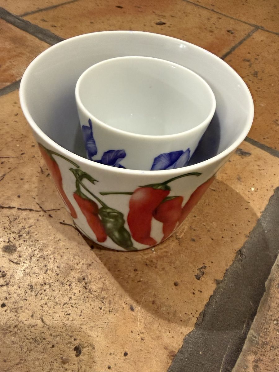 Vasi per fiori: Taitù Porzellan-Cachepots oder Becher – Usato da Schaffhausen venduto da anlu7 2