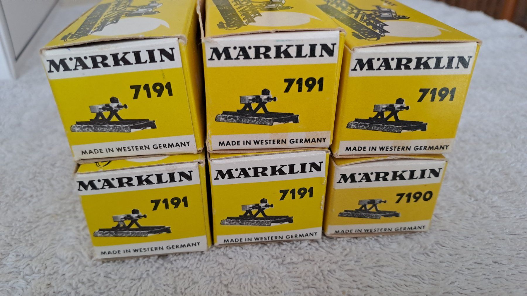 Märklin Modellini di ferrovie: Märklin 7191 12 Prellböcke H0 / 19 – Usato da Winterthur venduto da Riebeli333 6