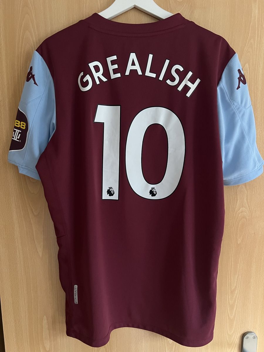 Kappa Canottiere & Pantaloni: Aston Villa Grealish #10 Gr XL – Usato da Mümliswil venduto da Calciopat 1