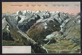 St. Moritz, Gesamtansicht mit Umgebung