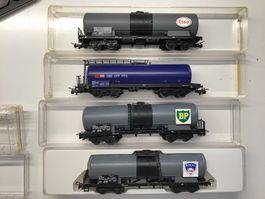 LILIPUT Waggons 4er Set TANKWAGENWECHSELSTROM