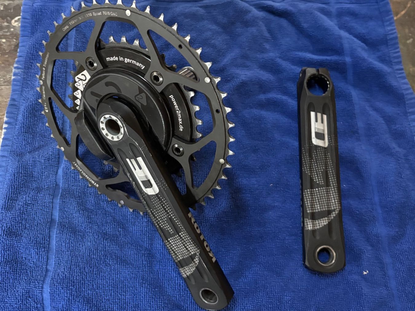 Ersatzteile: Powermeter Power2Max Type S mit Rotor Kurbel – Gebraucht aus Bleiken von Mito_evo