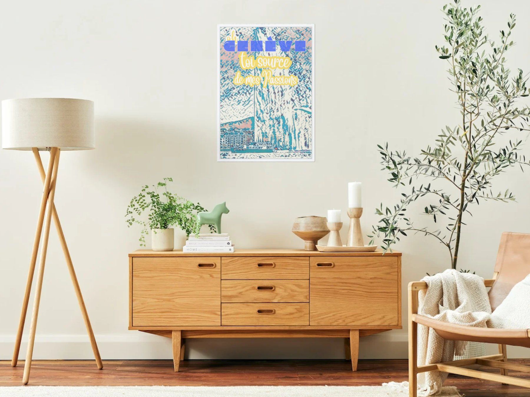 Poster & Bilder: ein Hanni Gehrn Poster von Genf – Neu und originalverpackt aus Zürich von Posterrama 3
