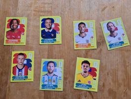 113 Paninisticker mit Messi, Kane, Haaland etc.