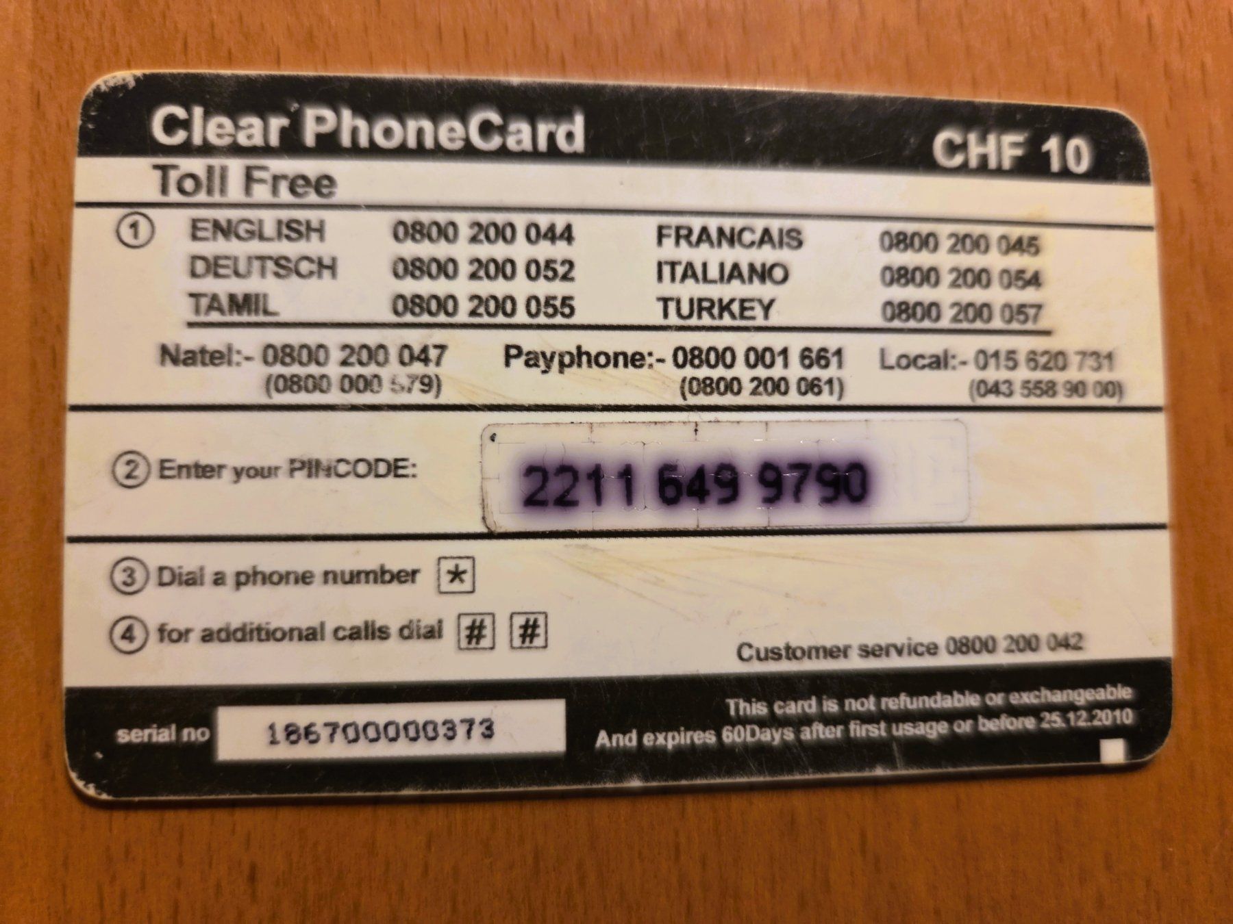 Schede telefoniche: PREPAID - SCHWEIZ – Usato da Brüttisellen venduto da Nighttrain 1