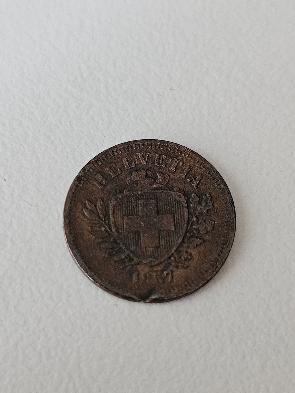 Tutti le monete: 1 Rappen 1857 – Usato da Pfäffikon ZH venduto da Melibol