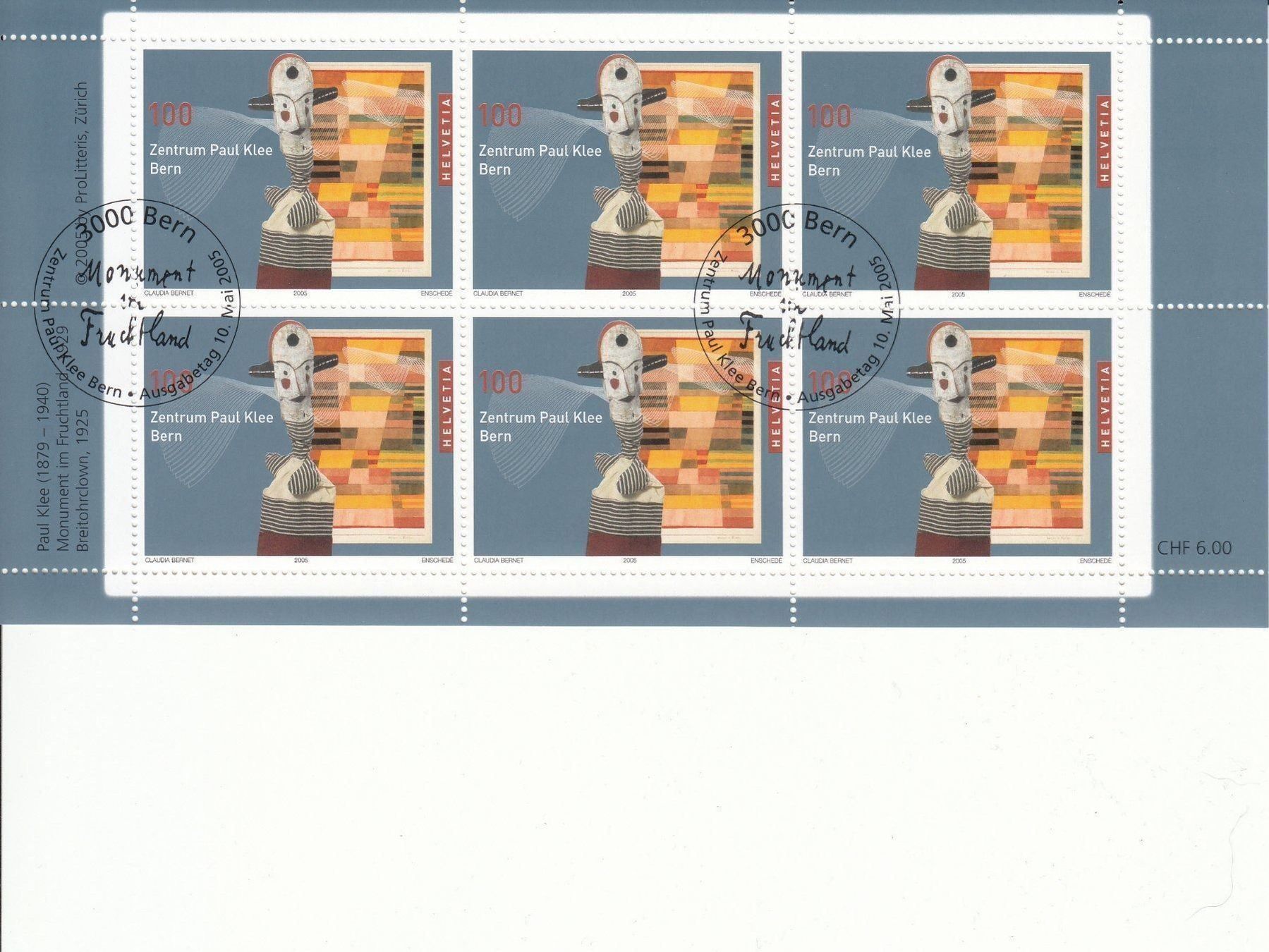 Alle Briefmarken: SBK 1165 Kleinbogen mit ET 10.05.2005 – Gebraucht aus Bürglen TG von StampGraf