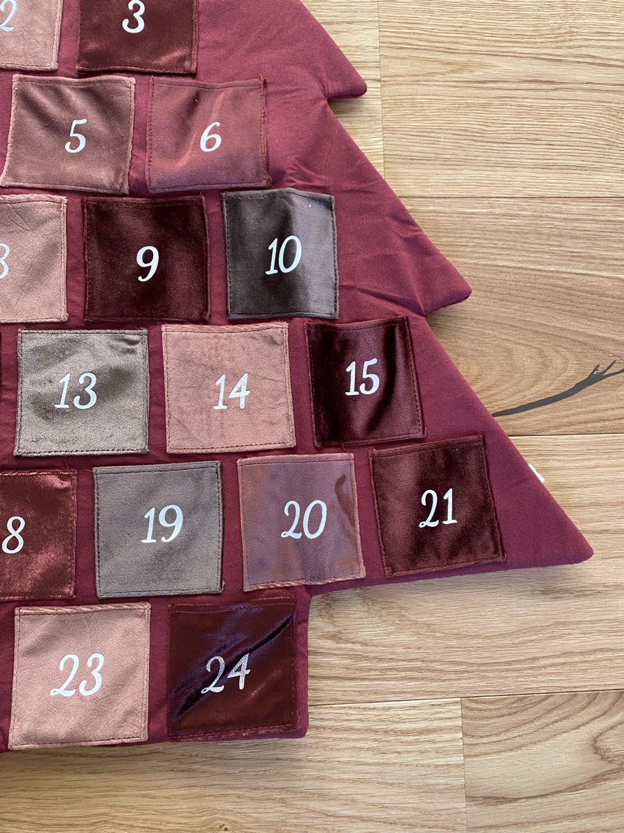 Calendari: Weihnachts-Adventskalender, Stoff, Baum NEU – Nuovo e nell'imballaggio originale da Hinwil venduto da crn139 1
