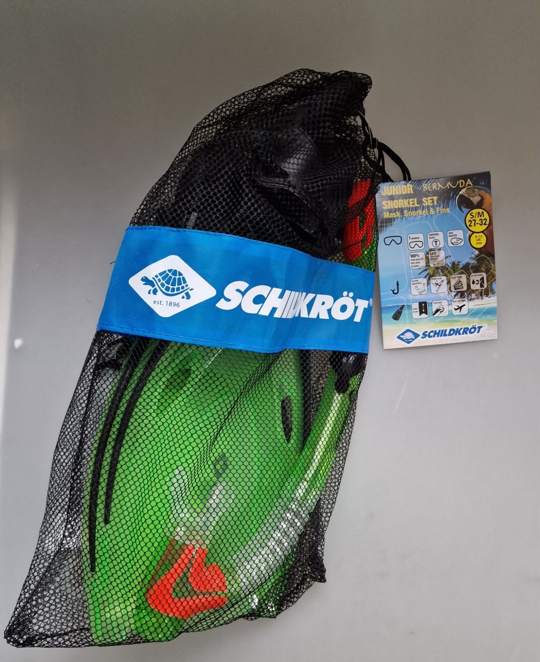 Pinne, Maschere & Boccagli: Schnorchelset Schildkröt Gr. 27-32, Neu – Nuovo e nell'imballaggio originale da Oberuzwil venduto da aseinkaufswelt